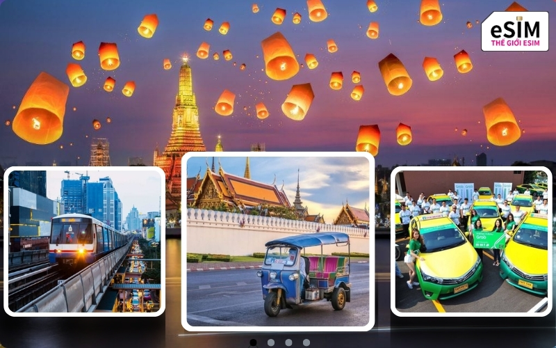 Lựa chọn linh hoạt giữa tàu điện hiện đại và xe công nghệ giúp hành trình khám phá Thái Lan luôn thuận tiện.